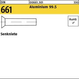 DIN 661 Aluminium 99.5 Senkniete Produktbild