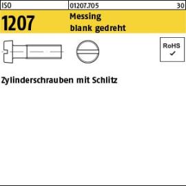 ISO 1207 Messing blank gedreht Zylinderschrauben mit Schlitz Produktbild