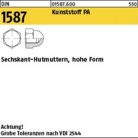 Reyher DIN 1587 Kunststoff PA Sechskant-Hutmuttern, hohe Form Produktbild