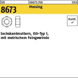 Reyher ISO 8673 Messing Sechskantmuttern, ISO-Typ 1, mit metrischem Feingewinde Produktbild