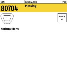 Reyher DIN 80704 Messing Korbmuttern Produktbild