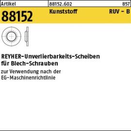 Reyher Artikel 88152 Kunststoff RUV-B REYHER-Unverlierbarkeits-Scheiben für Blech-Schrauben Produktbild