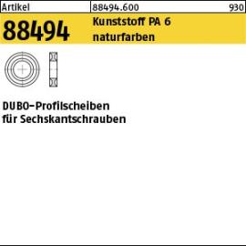 Reyher Artikel 88494 Kunststoff PA 6 naturfarben DUBO-Profilscheiben für Sechskantschrauben Produktbild