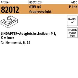 Artikel 82012 GTW 40 P 1-K feuerverzinkt LINDAPTER-Ausgleichsscheiben P 1, kurz Produktbild