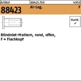 Reyher Artikel 88423 Al-Leg. F Blindniet-Muttern, rund, offen, Flachkopf Produktbild