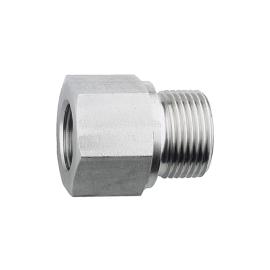 RIEGLER Lange Wechselreduzierung, G 3/8 a., G 1/4 i., Edelstahl 1.4571 Produktbild