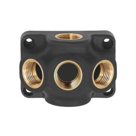 RIEGLER Durchgangsverteiler, Ein-/Ausgang G 3/4, Anschluss 3 x G 1/2 Produktbild