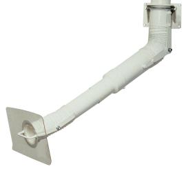 asecos Quellenabsaugung 800-1000 mm, zur Wand- oder Deckenmontage, Länge 1100 mm Produktbild