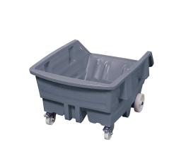 asecos Kippwagen, PE Grau, Inhalt 500,00Liter, Maße 960x1440x825 mm Produktbild