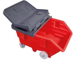 asecos Deckel für Kippbehälter 750 L, PE Grau, Maße 1170x1635x550 mm Produktbild