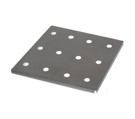 asecos Lochblecheinsatz Standard für Innenbreite 590 mm für für Sicherheitsschränke UB90, Edelstahl 1.4016, Maße 417x364x9 mm Produktbild
