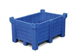 asecos Stapelbehälter, PE Blau, Inhalt 90,00Liter, Maße 800x500x500 mm Produktbild