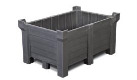 asecos Stapelbehälter, PE Grau, Inhalt 260,00Liter, Maße 1000x800x600 mm Produktbild