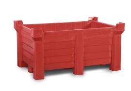 asecos Stapelbehälter, PE Rot, Inhalt 300,00Liter, Maße 1200x800x600 mm Produktbild