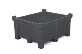asecos Stapelbehälter, PE Grau, Inhalt 400,00Liter, Maße 1200x1000x600 mm Produktbild