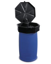 asecos Fasstrichter, Polyethylen leitfähig Schwarz, Inhalt 22,00Liter, Maße 670x710x190 mm Produktbild