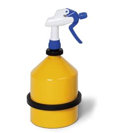 asecos Sprühkanne, verzinktes und pulverbeschichtetes Stahlblech Gelb, Inhalt 1,00Liter, Maße 162x132x300 mm Produktbild