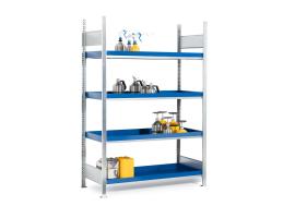 asecos Gefahrstoffregal (Grundregal) RWW 1364, verzinkter Stahl, Maße 1360x637x2000 mm Produktbild