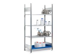 asecos Gefahrstoffregal (Grundregal) REG 1064, verzinkter Stahl, Maße 1060x637x2000 mm Produktbild