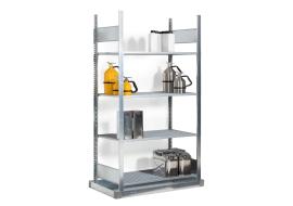 asecos Gefahrstoffregal (Grundregal) REG-B 1054, verzinkter Stahl, Maße 1156x526x2000 mm Produktbild