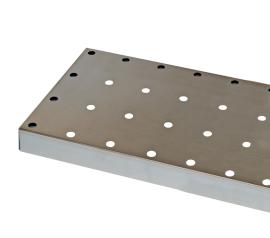 asecos Lochblecheinsatz Standard für für Sicherheitsschränke CS, verzinktes Stahlblech, Maße 731x412x41 mm Produktbild