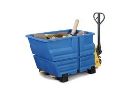 asecos Mehrzweckbehälter, PE Blau, Inhalt 600,00Liter, Maße 825x1240x845 mm Produktbild