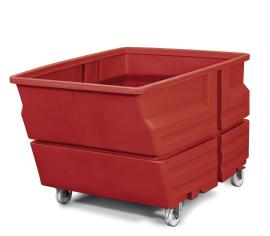 asecos Mehrzweckbehälter, PE Rot, Inhalt 600,00Liter, Maße 825x1240x900 mm Produktbild