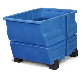 asecos Mehrzweckbehälter, PE Blau, Inhalt 800,00Liter, Maße 1030x1340x845 mm Produktbild