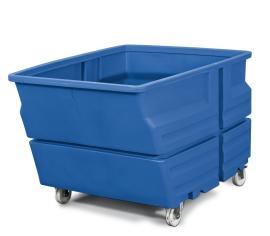 asecos Mehrzweckbehälter, PE Blau, Inhalt 800,00Liter, Maße 1030x1340x900 mm Produktbild