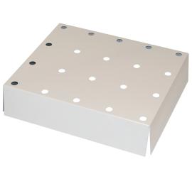 asecos Lochblecheinsatz Standard für für Sicherheitsschränke Q90/Q30, pulverbeschichtetes Stahlblech Lichtgrau RAL 7035, Breite 600 mm Produktbild