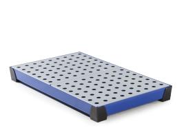 Kleingebindewanne, pulverbeschichteter Stahl Blau, für Kleingebinde, Maße 987x600x95 mm Produktbild