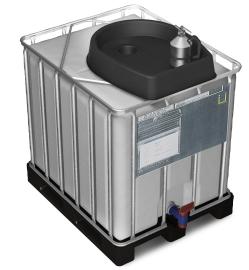 IBC-Trichter, PE, Inhalt 30,00Liter, Maße 690x820x200 mm Produktbild