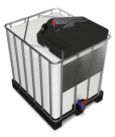 asecos IBC-Trichter, Polyethylen leitfähig, Inhalt 15,00Liter, Maße 790x730x175 mm Produktbild