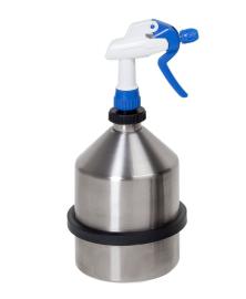 asecos Sprühkanne, polierter Edelstahl 1.4404, Inhalt 1,00Liter, Maße 132x132x300 mm Produktbild
