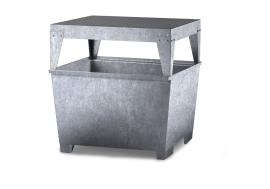 asecos KTC/IBC-Station mit Abfüllbock, verzinkter Stahl, für 1 x 1000-L-IBC, Maße 1300x1120x1493 mm Produktbild