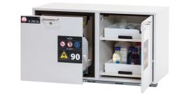 asecos Kombi-Sicherheitsschrank K-UB-90 UB.ST BxTxH(mm) 1102x502x601 Produktbild