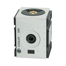 RIEGLER Verteiler »FUTURA«, BG 2, G 3/8, Abgänge 2xG 3/8, 1x G 1/4, G 1/2 Produktbild