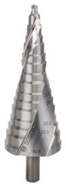 Bosch Stufenbohrer HSS, für Kabelverschraubungen, M10-M40, 10 mm, 125,5 mm, 16 Stufen Produktbild
