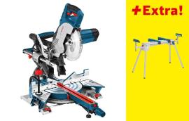 Bosch Paneelsäge GCM 8 SJL und Arbeitstisch GTA 2600 im Karton Produktbild