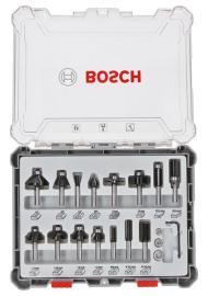 Bosch 15-teiliges Fräser-Set, 8-mm-Schaft Produktbild