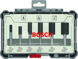 Bosch Fräser-Set, 6-teiliges Nutfräser-Set, 1/4-Zoll Schaft Produktbild