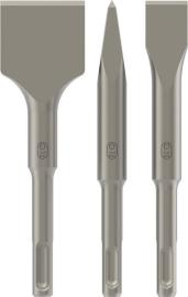 Bosch PRO SDS plus-4C Meißel-Set, Spitzmeißel 140 mm, Flachmeißel, Spatmeißel, 3-tlg. Produktbild