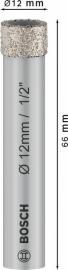 Bosch PRO Ceramic dry Bohrer, 12 x 66&nbsp;mm Produktbild