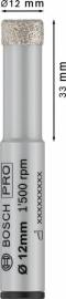 Bosch PRO Ceramic dry Bohrer, 12&nbsp;x&nbsp;33&nbsp;x&nbsp;13&nbsp;mm Produktbild