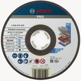 Bosch PRO Multi Material X-Lock Trennscheibe, 125 x 1 x 22,23&nbsp;mm Produktbild