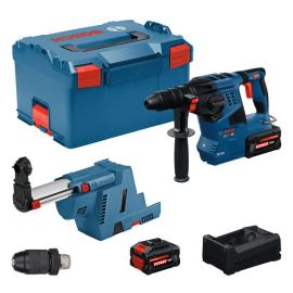 Bosch Bohrhammer mit SDS plus GBH18V-28F m. Absaugung, 2x EXBA18V-80 in L-BOXX Produktbild