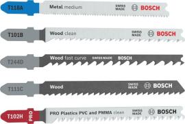 Bosch Stichsägeblatt Set Multi Material, 5-tlg. Produktbild