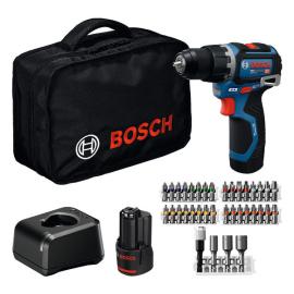 Bosch Akku-Schlagbohrschrauber GSB12V-32, 2x Akku GBA 12V 2.0Ah in Werkzeugtasche Produktbild