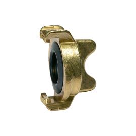 GEKA-Blindkupplung aus Messing blank Produktbild