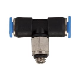 RIEGLER T-Steckverschraubung »Blaue Serie« mini, drehbar, M5 Produktbild